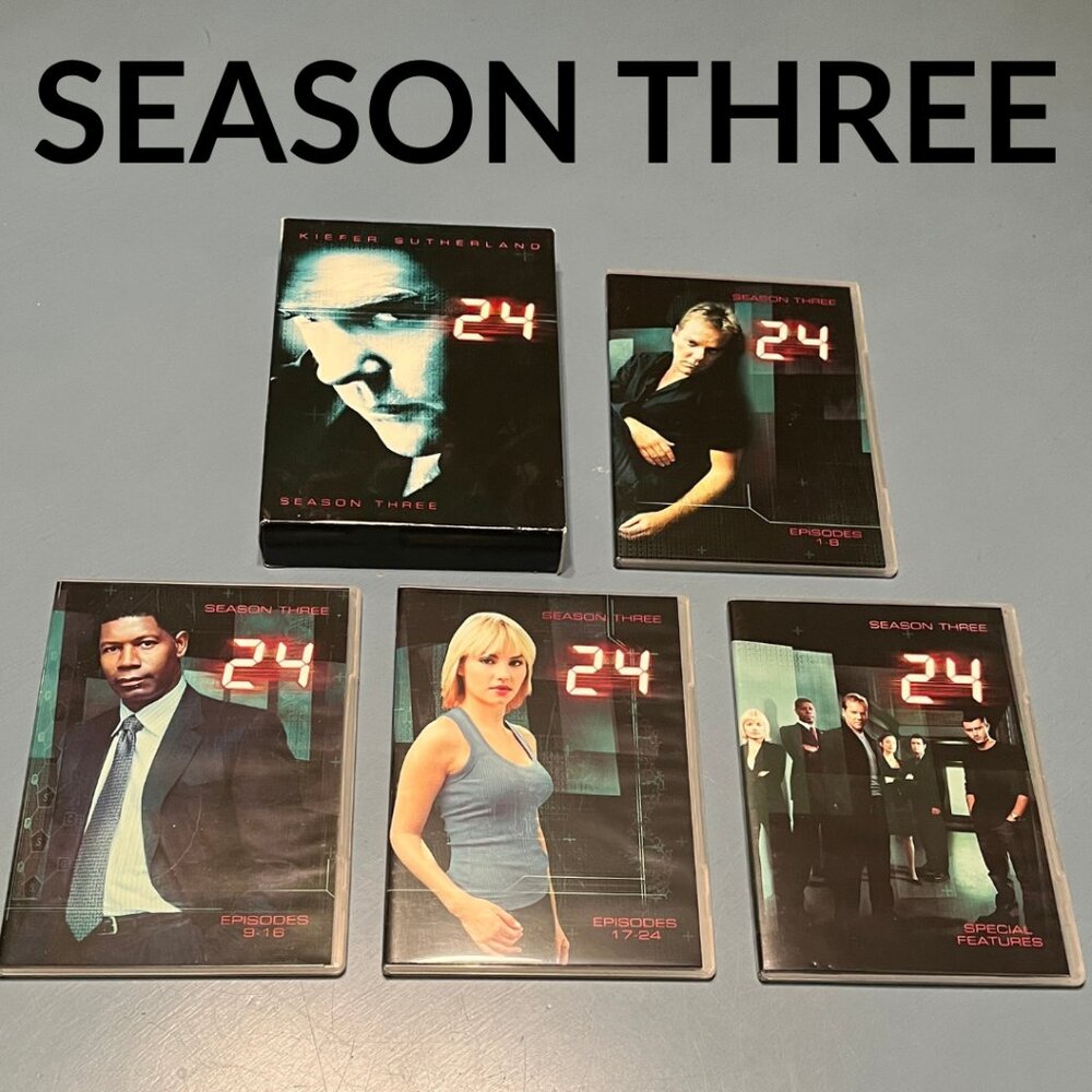 24: Season Three (DVD, Complete Set – Kiefer Sutherland)